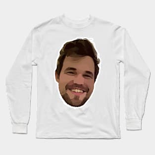 Magnus Carlsen Vector Art Long Sleeve T-Shirt